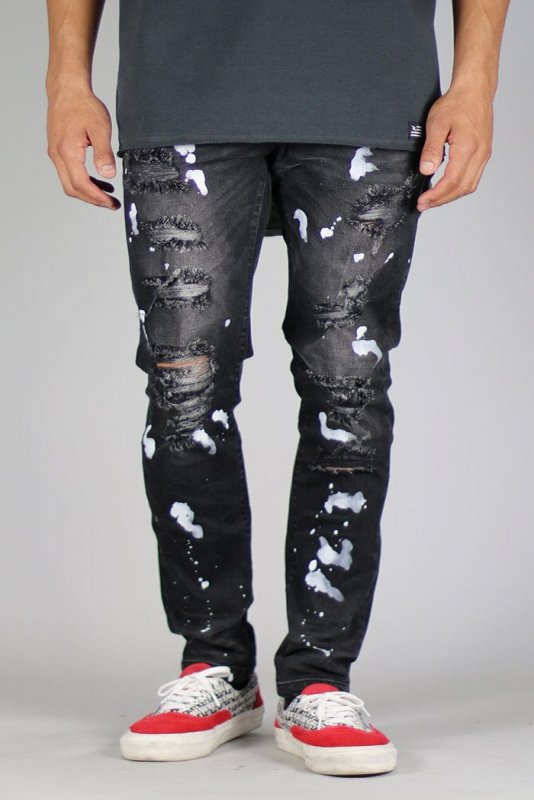 Black Rag Splatter Jeans
