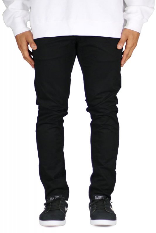 Black Skater Chino Pants