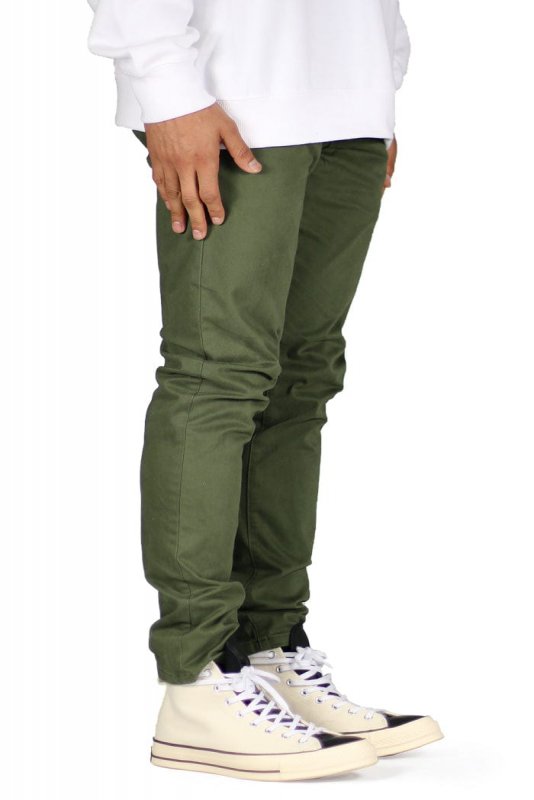 Olive Skater Chino Pants