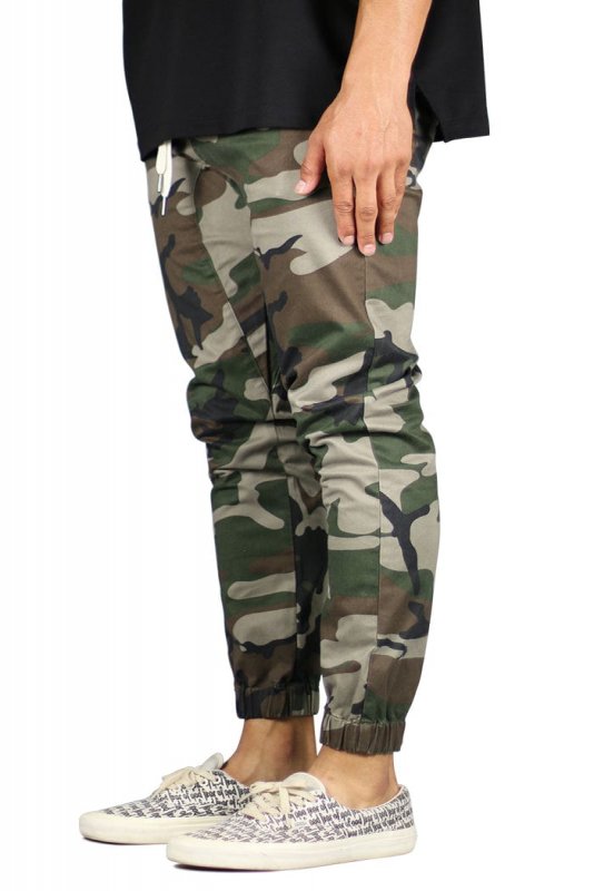 Camo Drop Crotch Joggers