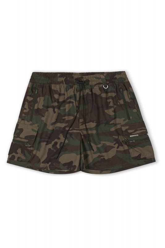 Camo Cool Nylon Cargo Shorts