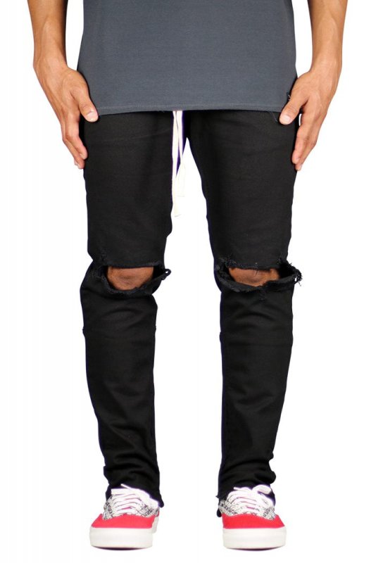 Black Nate Zipper Pants