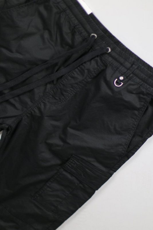 Black Cargo Jogger Shorts