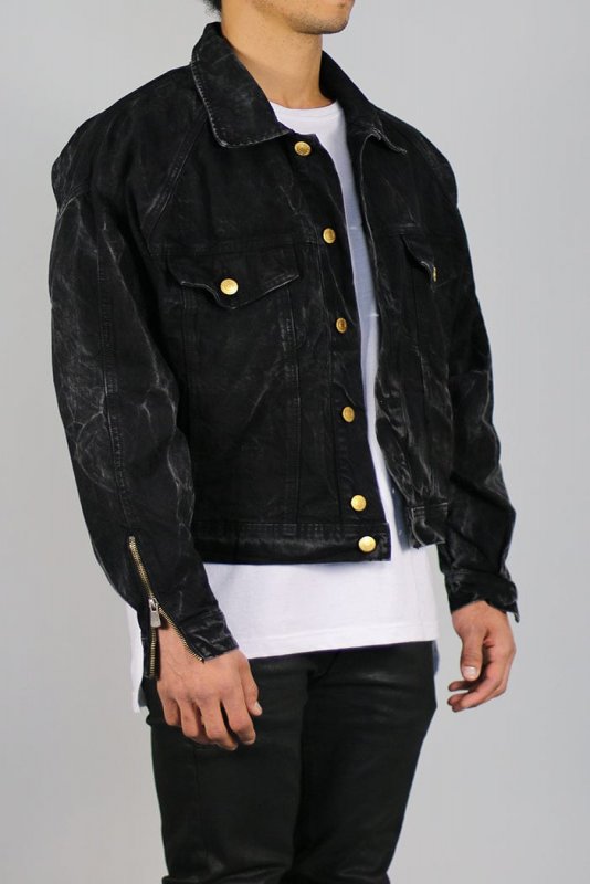 Thunder Black Denim Jackets