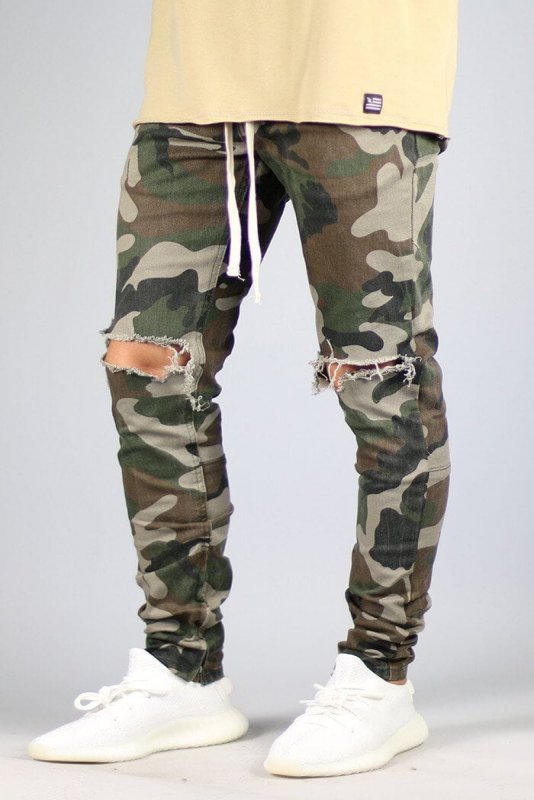 Camo Nate Zipper Pants