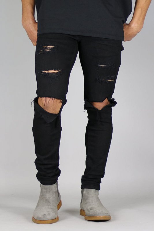 Jet Black Mufa Jeans