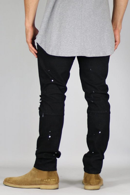 Jet Black Burst Jeans