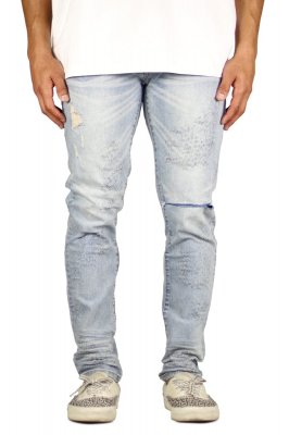 LT.Blue Slit Jeans