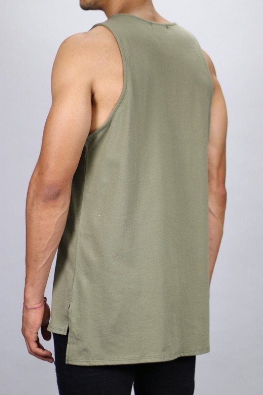 Slit Long Tank Tops