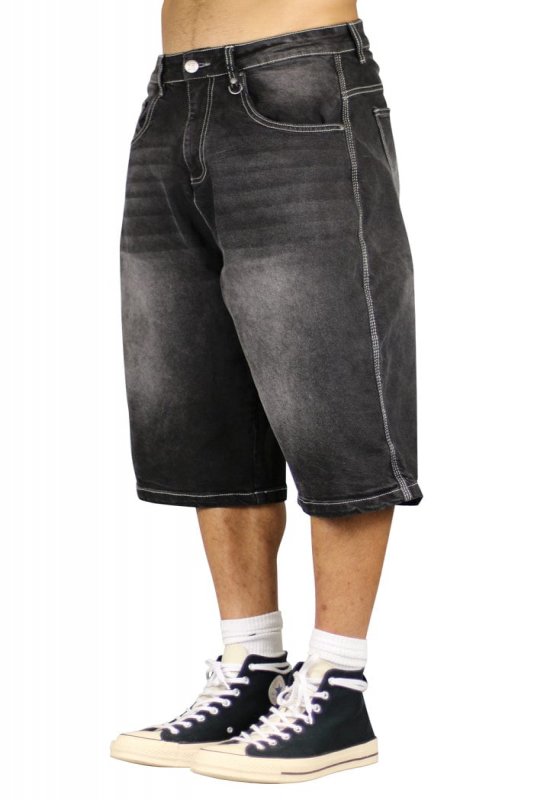 Black Baggy Skater Jorts