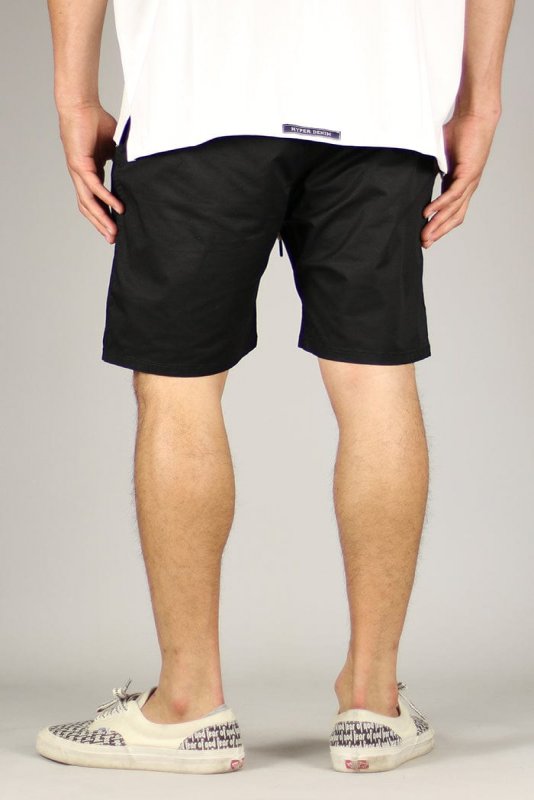Black Drop Crotch Shorts