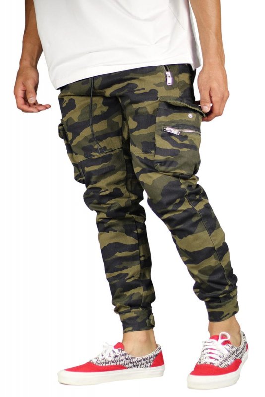 Olive Camo Combat Cargo Pants