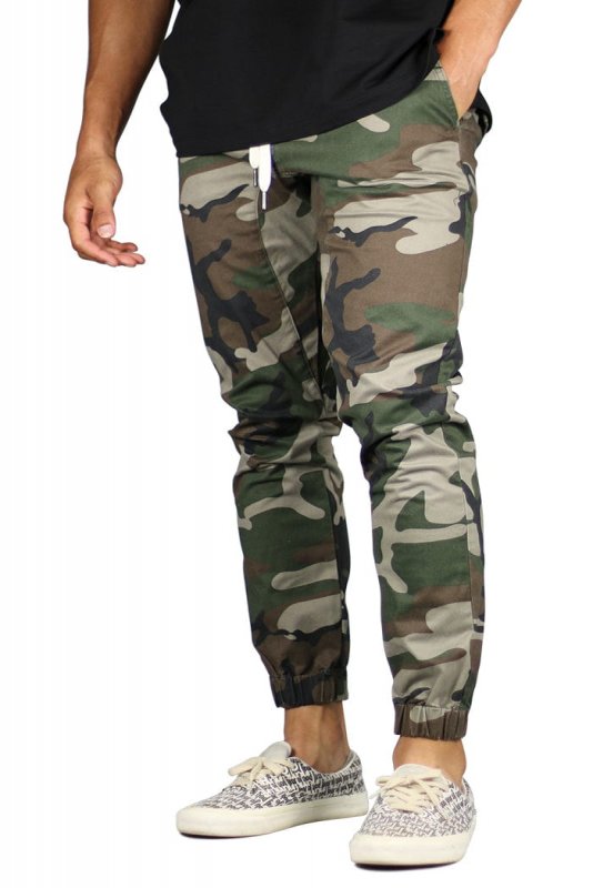 Camo Drop Crotch Joggers