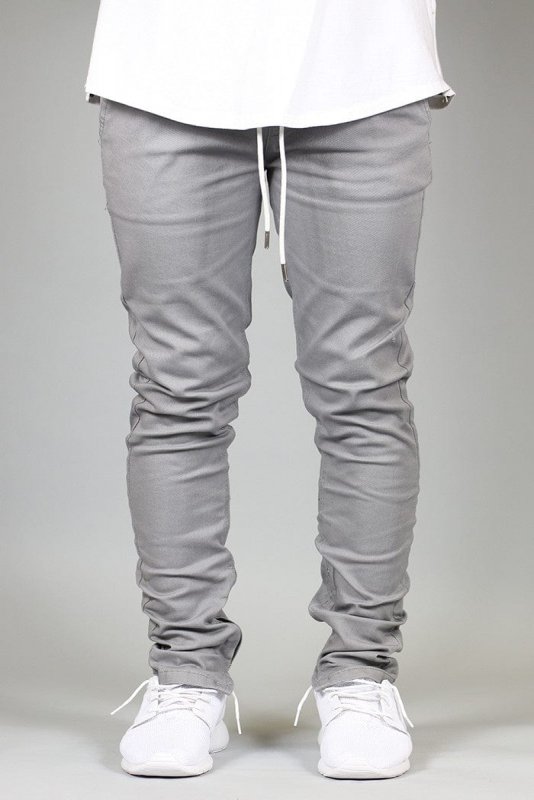 Gray Zipper Pants
