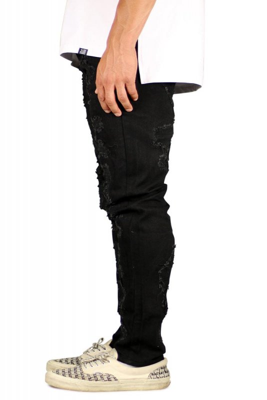 Jet Black Thrasher Jeans