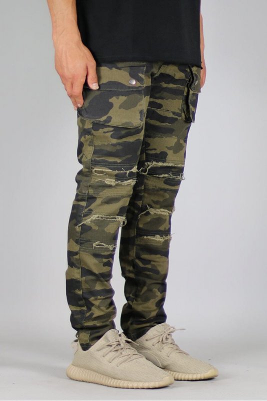 Olive Camo Cargo Pants