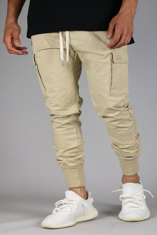 Khaki Cargo Joggers