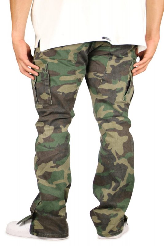 Camo Flare Cargo Pants