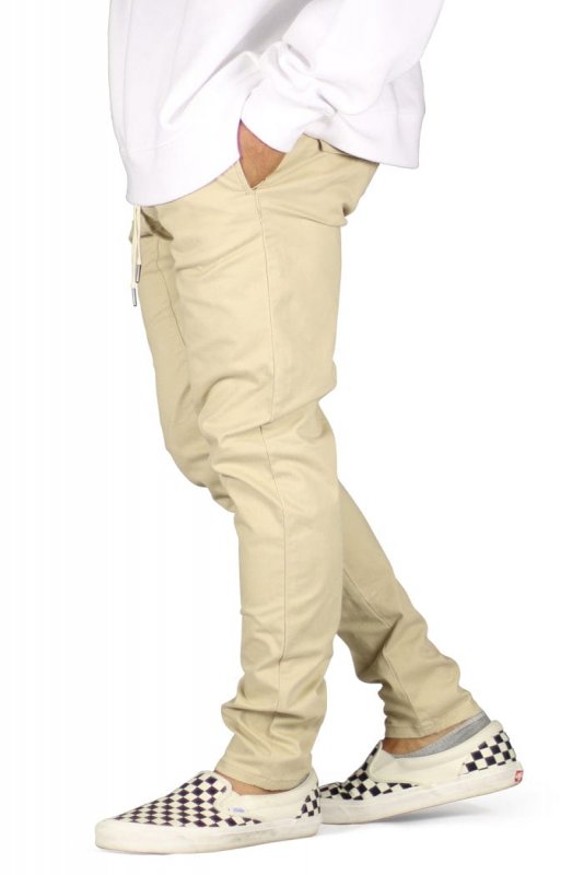 Khaki Drop Crotch Pants