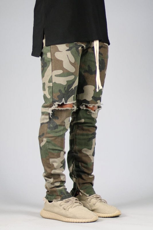 Camo Nate Zipper Pants