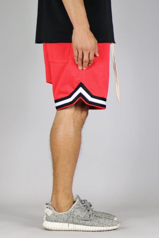 Red Mesh Shorts