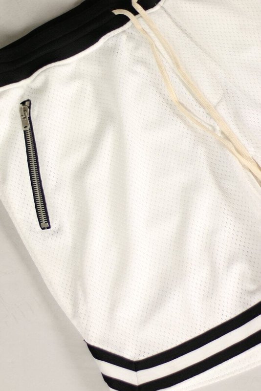 White Mesh Shorts