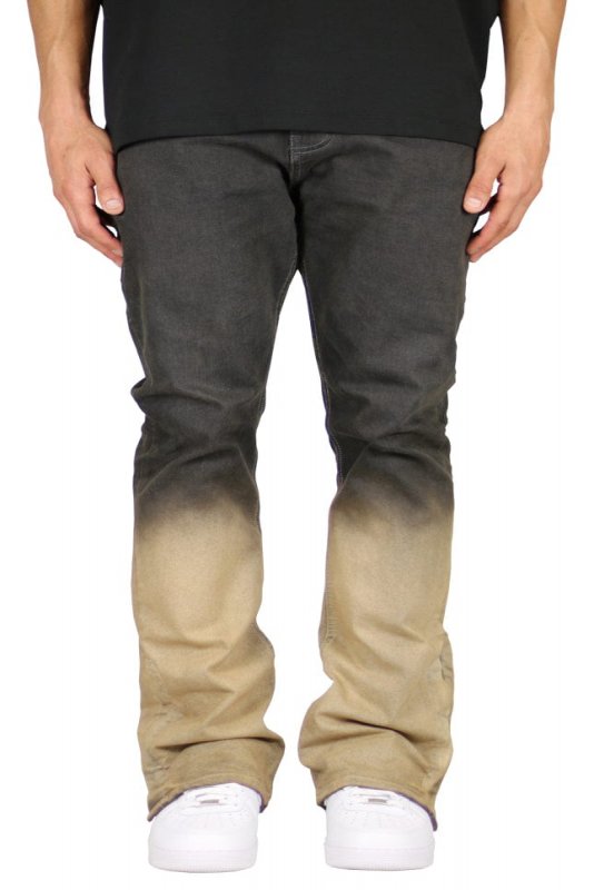 Fade Flare Zipper Jeans