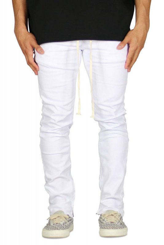 White Zipper Pants