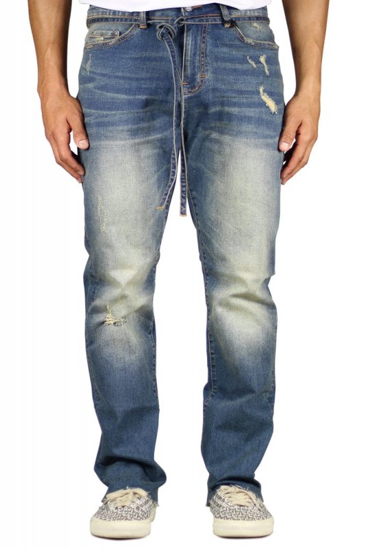 Deep Blue Straight Jeans