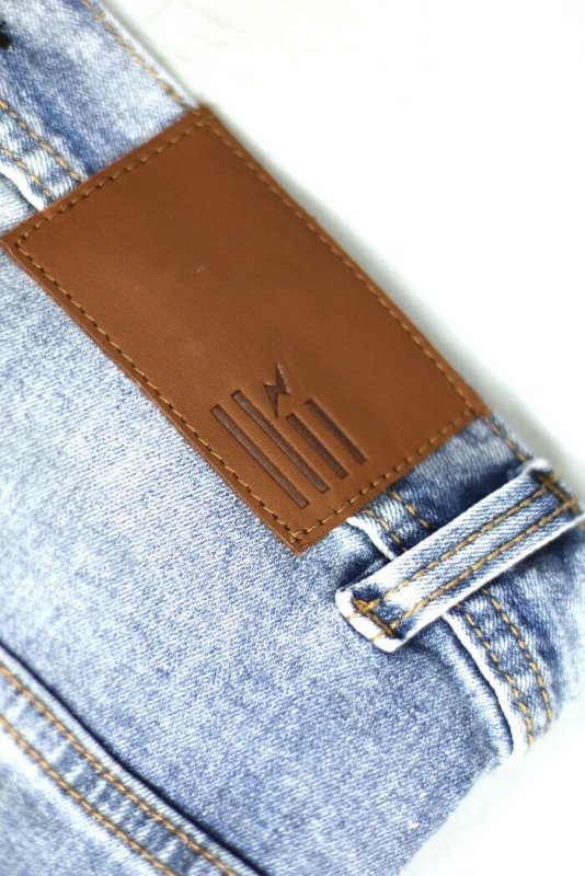 LT.Blue Drop Crotch Denim Joggers