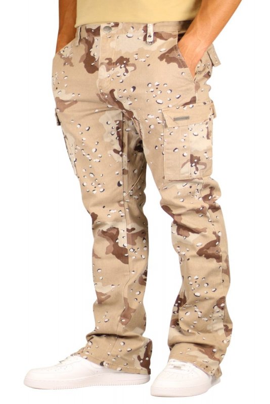 Desert Camo Flare Cargo Pants