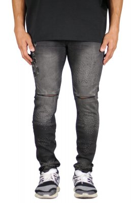 Fade Black Blast-Cut Jeans