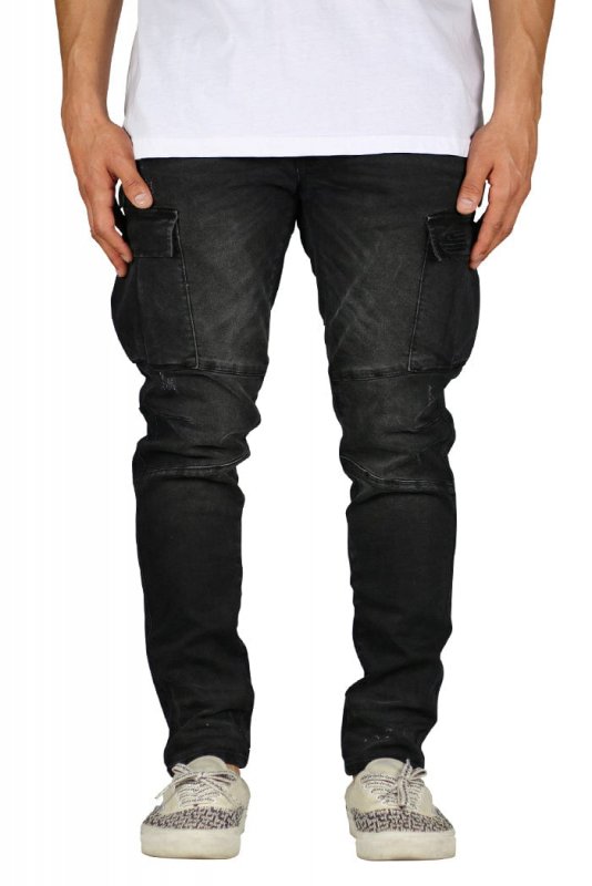 Black Cargo Jeans