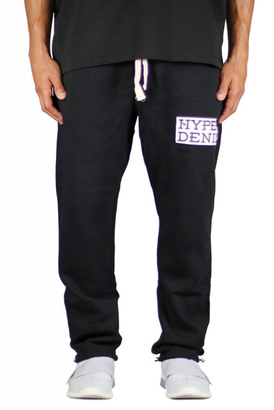 Black Cord Lock Sweat Pants