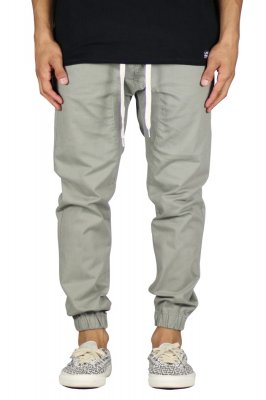 LT. Olive Drop Crotch Joggers