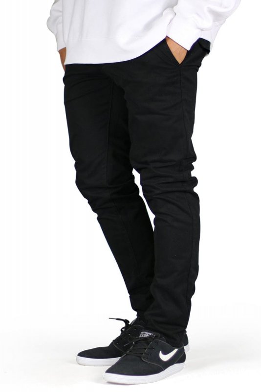 Black Skater Chino Pants