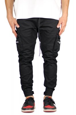 Black Combat Cargo Pants
