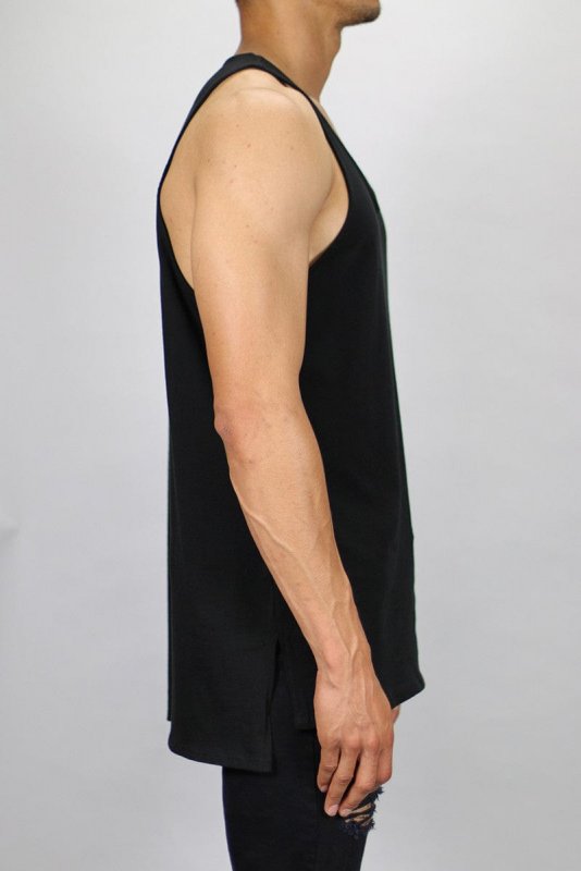 Slit Long Tank Tops