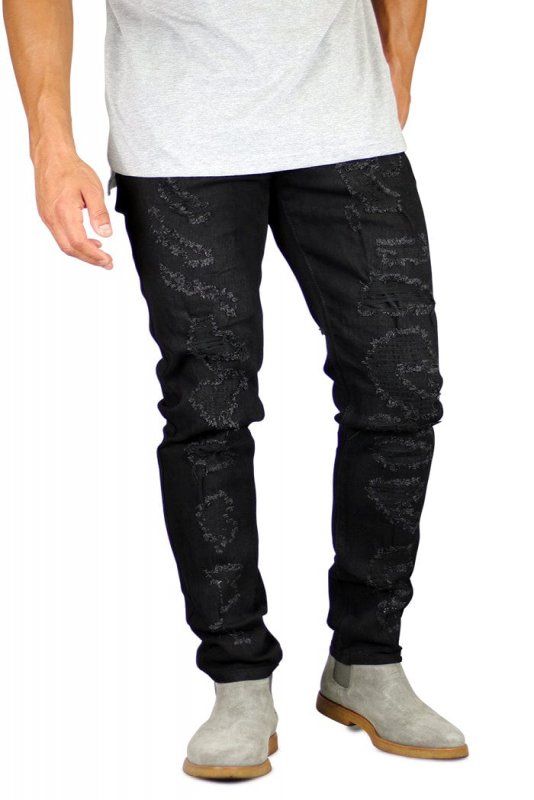 Jet Black Thrasher Jeans