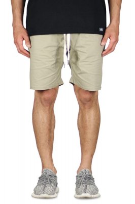 Khaki Drop Crotch Shorts