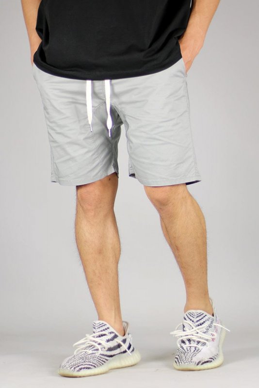 Gray Drop Crotch Shorts