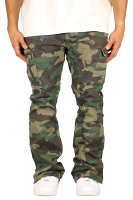 Camo Flare Cargo Pants